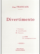 Divertimento by Francaix Jean for French Horn and Piano