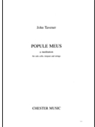Popule Meus: A Meditation by Tavener John for Study Score