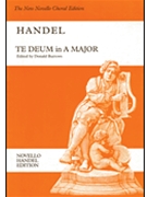 Te Deum In A Maj by Handel George Frideric - Burrows Donald - for SATB