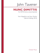 Nunc Dimittis by Tavener John for SATB