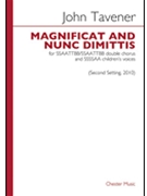 Magnificat and Nunc Dimittis by Tavener John for Vocal Scor