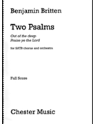 Two Psalms by Britten Benjamin for Full Score
