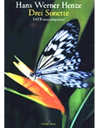 Drei Sonette (Three Sonnets) by Henze Hans Werner for SATB