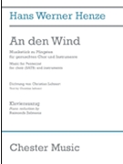 An den Wind by Henze Hans Werner for Vocal Scor