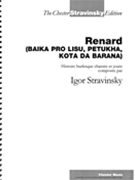 Renard by Stravinsky Igor for Vocal Scor