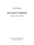 So Many Things by Muhly Nico for Vocal Solo