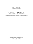Object Songs by Muhly Nico for Score and Parts