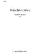 I Sonnetti Lussuriori Score String Quartet And Piano by Nyman Michael for Full Score