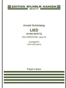 Lied (Ohne Worte) from Serenade Opus 24 by Schoenberg Arnold - Kirshbaum Randa - for Violin Solo