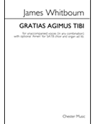 Gratias agimus tibi by Whitbourn James Nigel Palmer for SATB and Organ