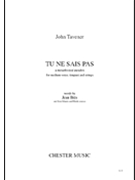 Tu Ne Sais Pas by Tavener John for Full Score