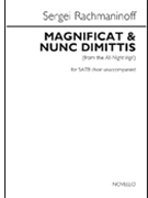 Magnificat & Nunc Dimittis - Velichit dusha moya Gospoda & Nïne otpushchayeshi by Rachmaninoff Sergei for SATB a cappella