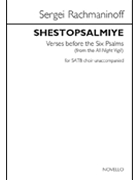 Shestopsalmiye - Verses Before the Six Psalms by Rachmaninoff Sergei for SATB a cappella