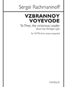 Vzbrannoy Voyevode - To Thee the Victorious Leader by Rachmaninoff Sergei for SATB a cappella