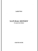 Natural History for Soprano and Orchestra by Judith Weir for Vocal Scor