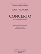 Concerto by Francaix Jean for Score and Solo Part