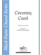 Coventry Carol by - Walders Patrick - for SATB