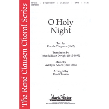 O Holy Night by Adam Adolphe C - Clausen Rene - for Score and Parts