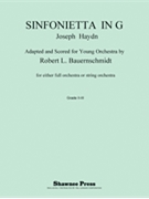 Sinfonietta In G (opt String Orchestra) by Haydn Joseph - Bauernschmidt Robert - for Score and Parts