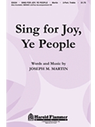 Sing for Joy Ye People by Martin Joseph M for 2-Part Treble