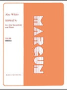 Sonata by Wilder Alec for Alto Saxophone and Piano