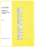 Sonata For Bass Trombone & Piano by Wilder Alec - Gunther Schuller - for Bass Trombone