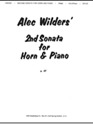 Sonata No. 2 for Horn and Piano by Wilder Alec for French Horn and Piano