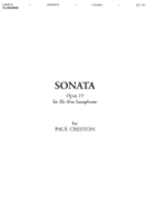 Sonata Opus 19 by Creston Paul for Alto Saxophone and Piano