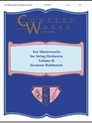 Ten Masterworks For String Orchestra Volume 2 by - Rubinstein - for PartS AND