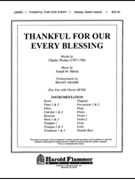 Thankful For Our Every Blessing by Martin Joseph M for Instrumental Parts