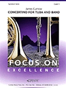 Concertino For Tuba by Curnow James for Tuba Solo w/ Band