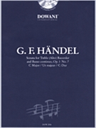 Handel: Sonata in C Major Op. 1 No. 7 for Treble (Alto) Recorder and Basso Continuo by Handel George Frideric for Recorder
