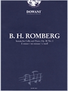 Romberg: Sonata for Cello and Piano in E Minor Op. 38 No. 1 by Romberg Bernhard Heinrich for Cello