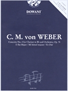 Concerto #2 For Clarinet & Orchestra by Weber Carl Maria von for Clarinet Solo (Dowani Urtext W / 2)