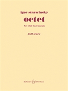 Octet For Winds Revised 1952 by Stravinsky Igor for Full Score