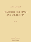 Concerto for Piano and Orchestra by Copland Aaron for Score