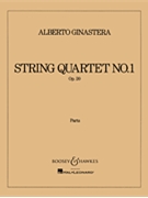 String Quartet No. 1 Op. 20 by Ginastera Alberto for Parts