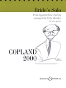 Bride's Solo From Appalachian Spring by Copland Aaron - Morales Erik - for Brass Quintet
