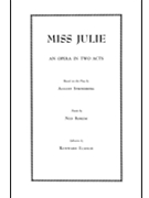 Miss Julie by Rorem Ned for Libretto