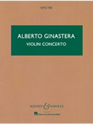 Violin Concerto Op. 30 by Ginastera Alberto for Study Score