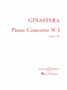 Piano Concerto No. 1 Op. 28 by Ginastera Alberto for Study Score