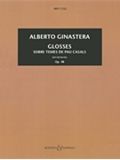 Glosses Op. 48 by Ginastera Alberto for Study Score