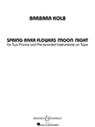 Spring River Flowers Moon Night by Kolb Barbara for