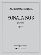 Sonata #3 Opus 55 by Ginastera Alberto for Piano