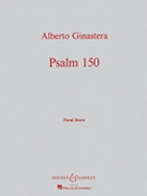 Psalm 150 For Chorus & Orchestra Opus 5 by Ginastera Alberto for Voc Sc (Vocal Score)