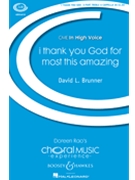 i thank You God for most this amazing by Brunner David for 3-Part Treble