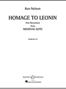 Homage To Leonin by Nelson Ron for Concert Band