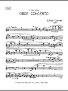 Oboe Concerto by Carter Elliott for Oboe