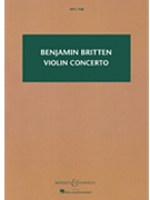 Violin Concerto Opus 15 by Britten Benjamin for Study Score
