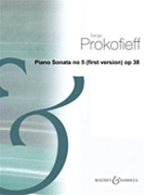 Piano Sonata #5 Opus 38 (first Version) by Prokofiev for Piano